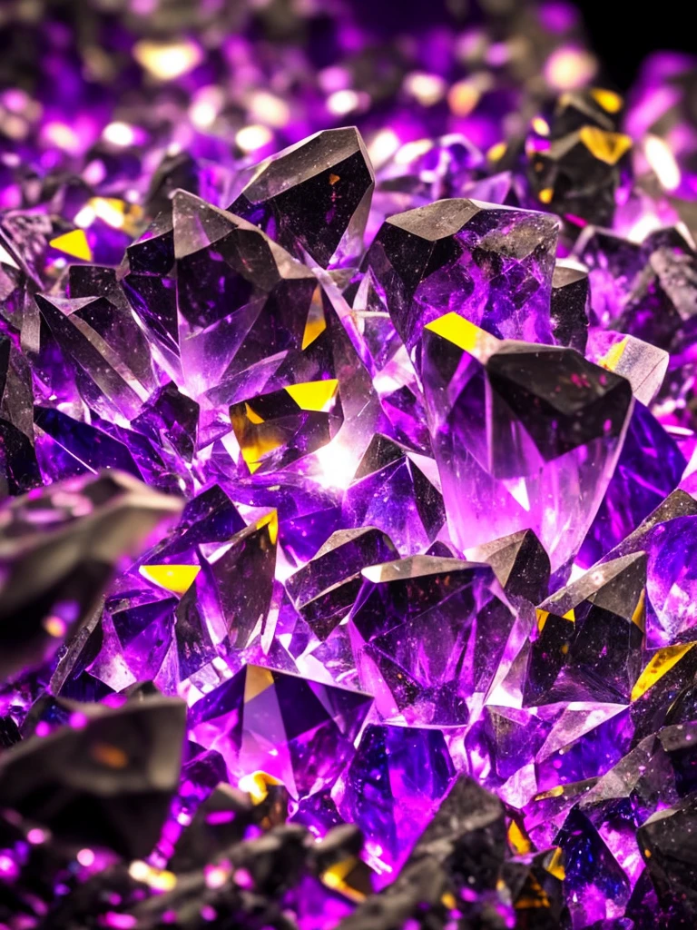 a close up of a crystal with a purple light in the background, glowing crystals, beautiful crystals, colorful crystals, crystals, crystalized, magical crystals, crystals enlight the scene, crystal material, glowing crystal on a rock, dimly glowing crystals, made of crystals, crystal color, iridescent crystals, colourful 3 d crystals, crystallized, neon rainbow quartz