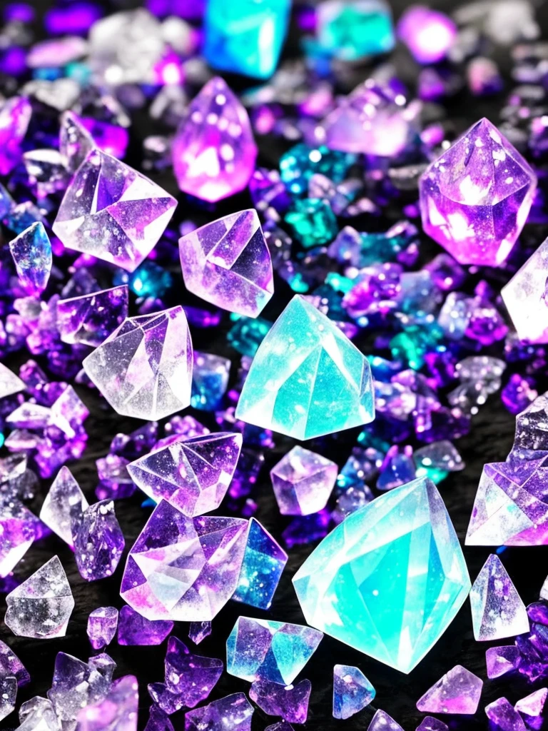 a close up of a crystal with a purple light in the background, glowing crystals, beautiful crystals, colorful crystals, crystals, crystalized, magical crystals, crystals enlight the scene, crystal material, glowing crystal on a rock, dimly glowing crystals, made of crystals, crystal color, iridescent crystals, colourful 3 d crystals, crystallized, neon rainbow quartz