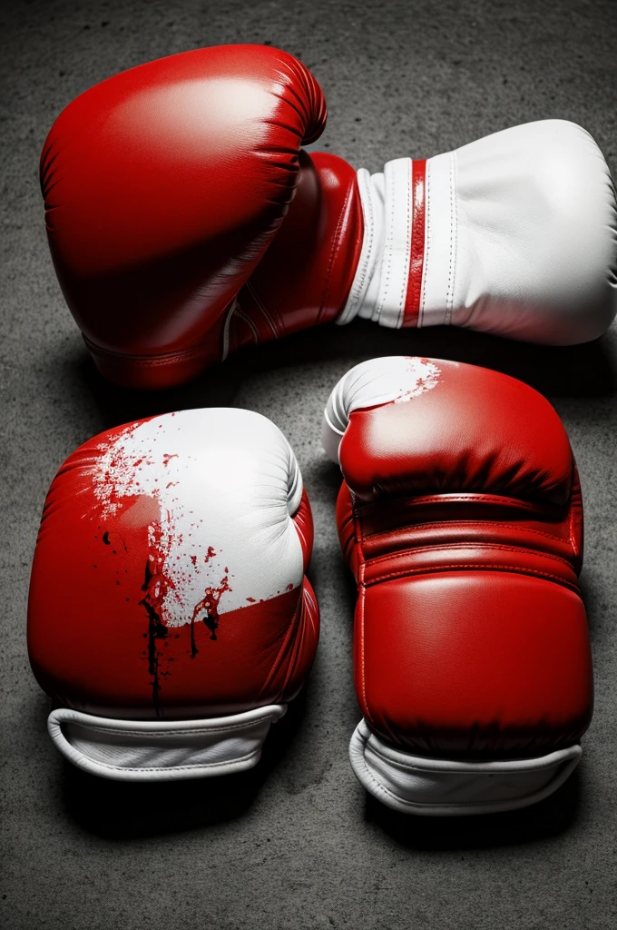 Some bloody boxing gloves