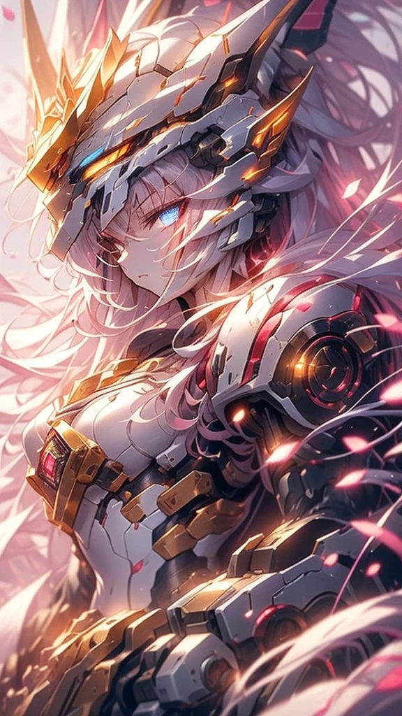 (bright colors, Cinematic feel, Add details, extreme details, sharp focus), steel knife, The blade is long and curved, The sharp edges shed an icy blue light. Runes are engraved on the base of the sword, whole body (close up), (full black) Armed mecha wolf girl (luxurious, bright, Noble Queen, war girl), fair, Imperial sister, oriental girl, Express (domineering) condescending, Mecha Wolf Fang Helmet, shawl, 8K, attack action, Permanent (Feet open), damaged (Urban),