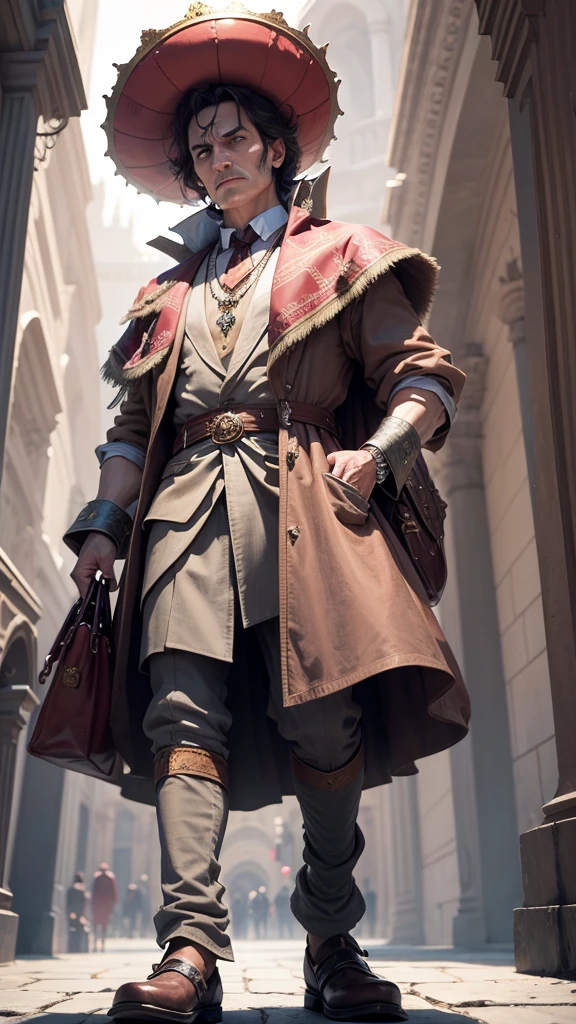 Create a thumbnail showing the king in disguise, the poor man with the purse, and an element of the palace.
