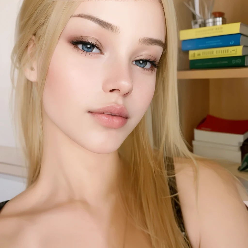 Improve hair and skin but keep the same face without changing the features 