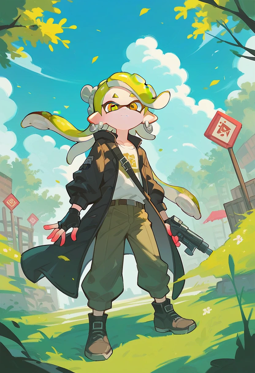 Splatoon Octolings, surviving in the wild, open fields