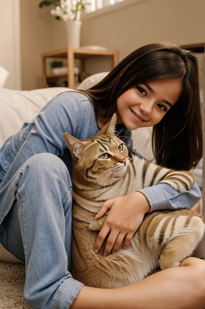 A sweet girl playing with her pussy