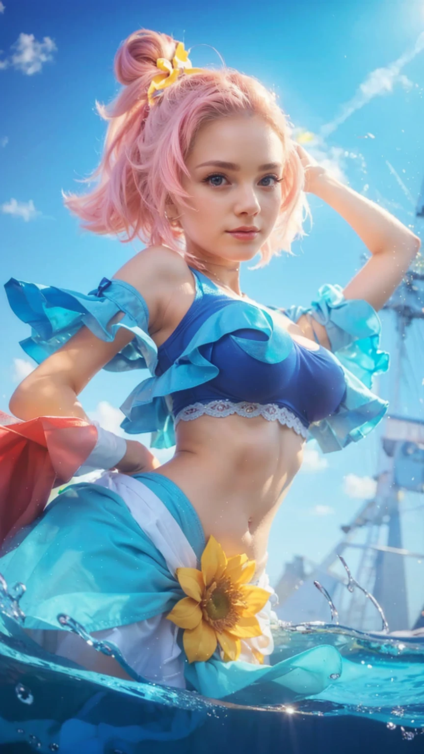 Very cute,detailed,Sharp focused,big breast,8k, professional lighting 