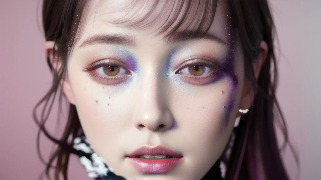 Android Beauty, Powerful paintings inspired by Francis Bacon, Ultra-realistic surrealism, Hyperrealism, fear, art, hyper real painting, Realistic illustration painting, カラフルなHyperrealism, Hyper-realistic digital art