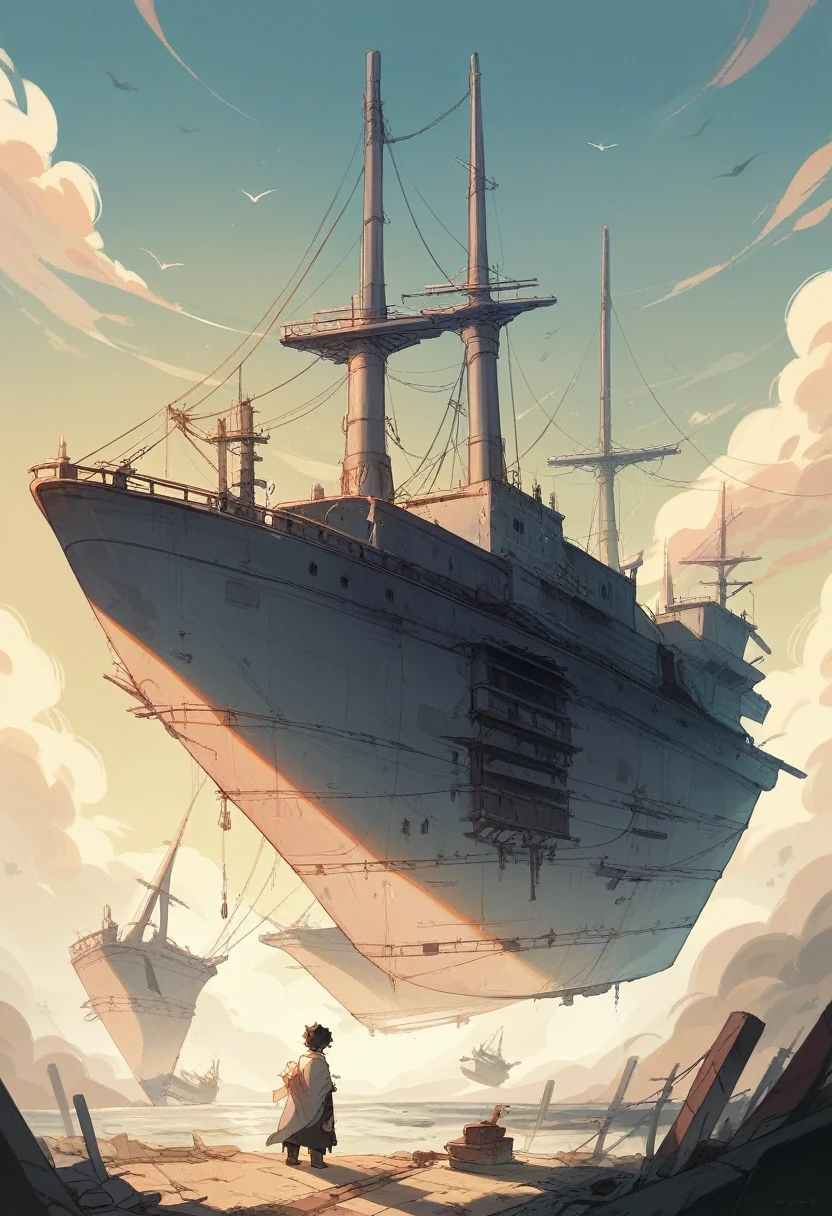 "The sudden and mysterious downfall of the Srivijaya Empire, with crumbling temples, abandoned ships, and a once-thriving port now eerily quiet and deserted."