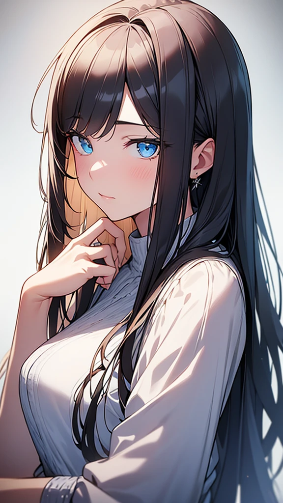 high quality, 最high quality, Realistic, RAW Photos, Realistic, Ultra-realistic 8K CG, Super detailed, High resolution, masterpiece, 1 Girl, 18-year-old, Beautiful face of a woman, Soft Face, elegant, Long Hair, blue eyes, Light blue eyes, close, Intricate details, Detailed Texture, Fine details, Front Face , Natural female body, sexly, Very beautiful young woman's face, ((Intense vaginal sex with a man:1.5)), NSFW