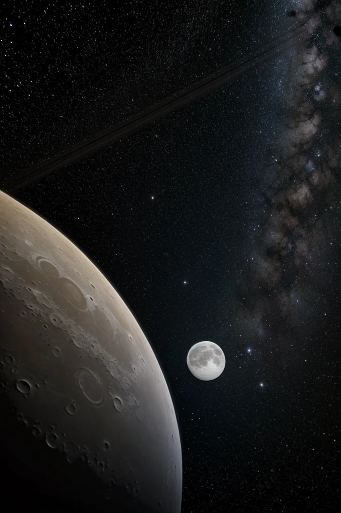 A combination of sola,Moon, a star and saturn