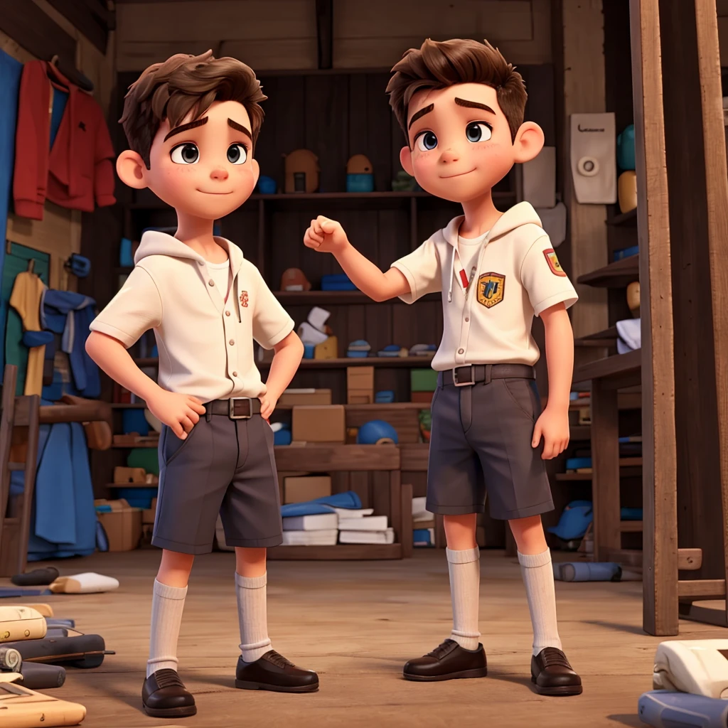 A boy punce a boy