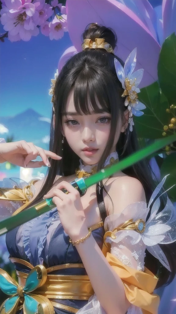 (8k, RAW photo, photorealistic:1.25) ,( lipgloss, eyelashes, gloss-face, glossy skin, best quality, ultra highres, depth of field, chromatic aberration, caustics, Broad lighting, natural shading,Kpop idol) looking at viewer with a serene and goddess-like happiness,