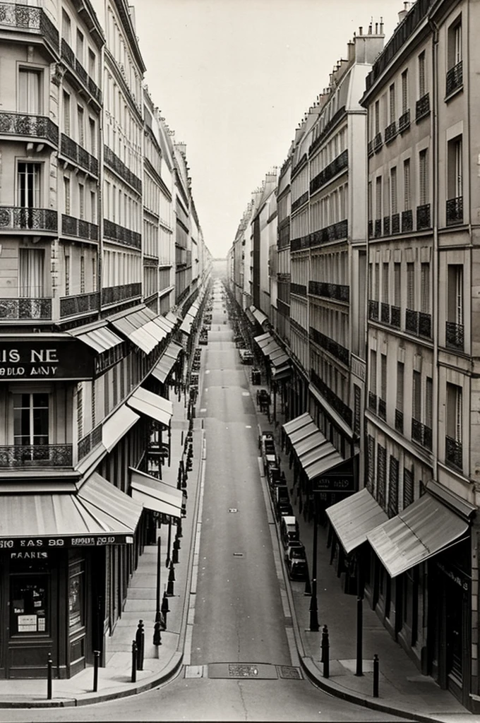 Paris street in 1920