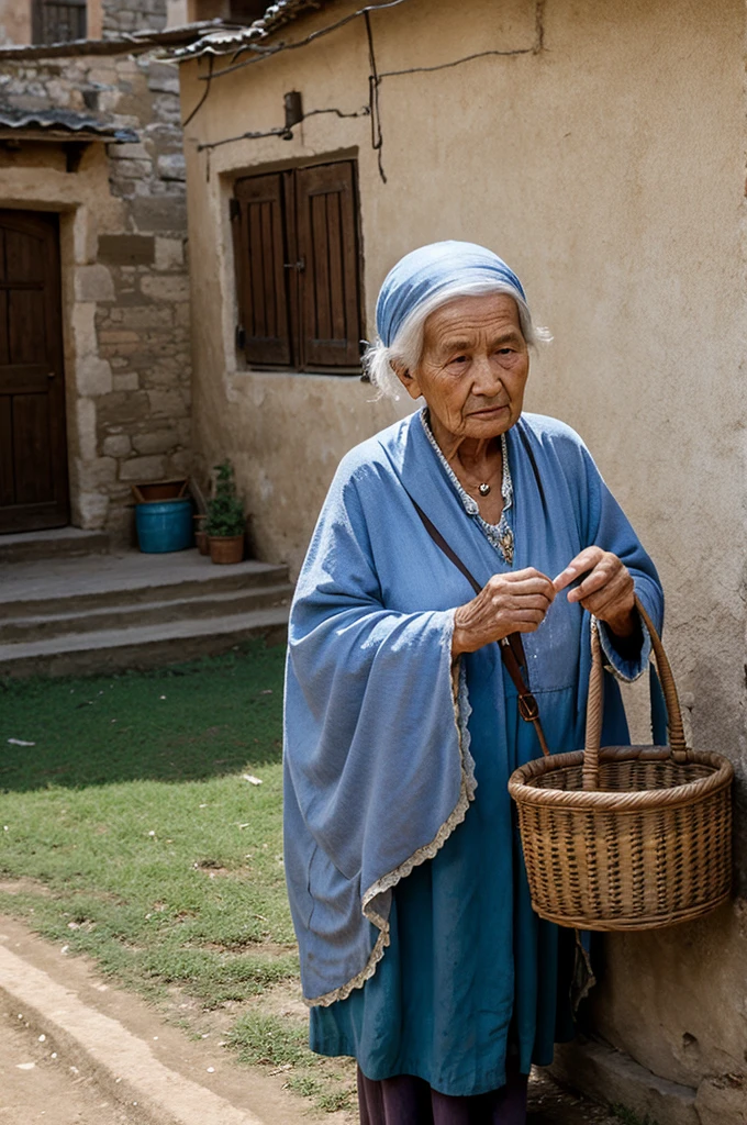 Once upon a time, there lived an old woman in a village.