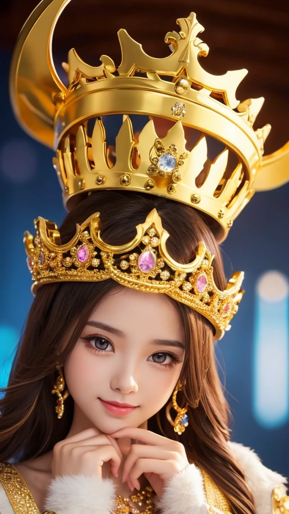 Goddess golden gorgeous crown cute