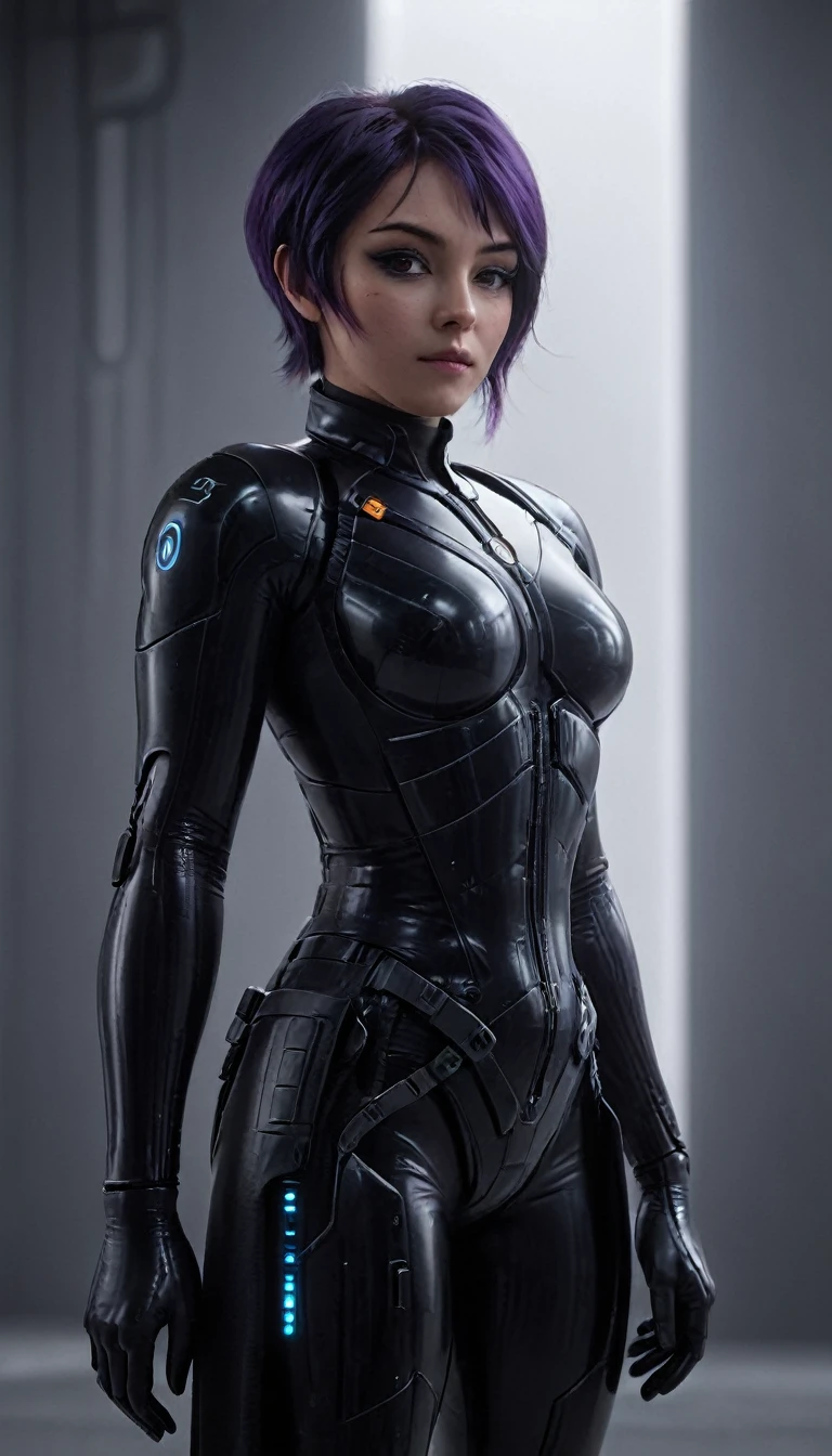 professional 3d model Cinematic scene, sabine wren, HUGE BREASTS, Ghost in the Shell, detailed background, masterpiece, best quality, high quality, highres, absurdres . octane render, highly detailed, volumetric, dramatic lighting