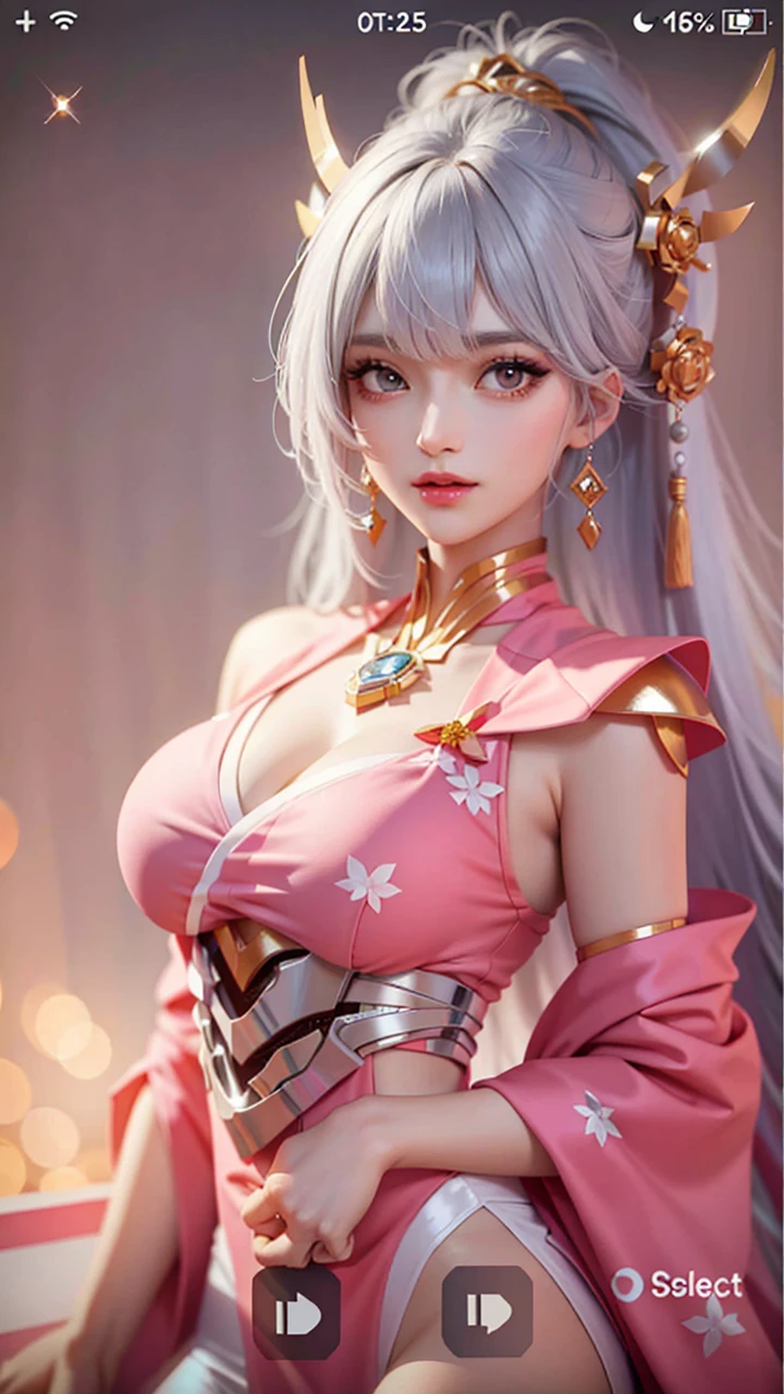 RAW, 1girl, solo, colorful, (masterpiece, best quality:1.3), (absurdres:1.3), walking, holding Luxury handbag,
(detailed skin:1.3, detailed face:1.3), from above, looking at viewer,
sharp focus, delicate, (korean beauty, korean mixed:1.3), (mature female:1.2),
(huge breasts:1.8, thick thighs:1.2, narrow :1.1), light smile,
(big_eyes:1.2, Chocolate_eyes), gray_eyeshadow, pink lips,
(straight hair), looking at viewer, (thin gray v-neck long midi dress:1.2),
park, english text, day, (sunlight on face:1.5), open_blazer,