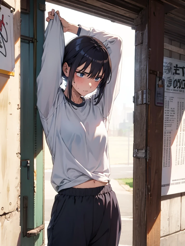 Sweat-soaked clothes