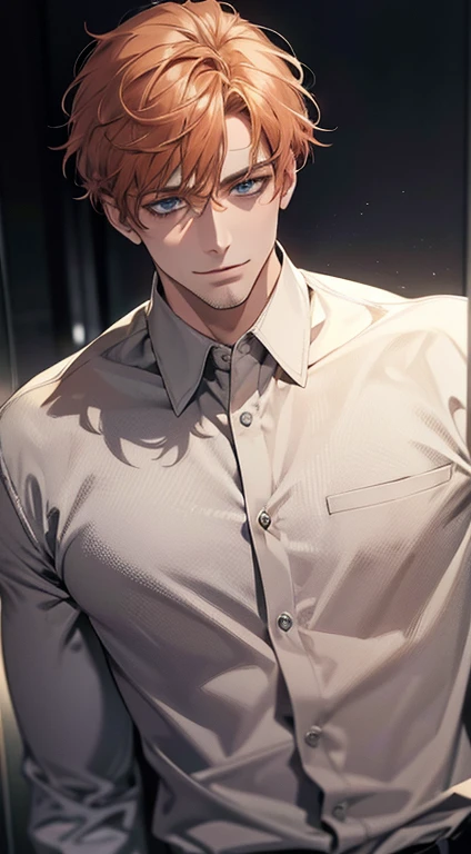 (best quality,4k,8k,highres,masterpiece:1.2),ultra-detailed,(realistic,photorealistic,photo-realistic:1.37),1 man,31 years old,mature man,very handsome,without expression,smile,short grey b
Orange hair,blue eyes,penetrating gaze,perfect face without errors,imposing posture,businessman,office background,cinematic lighting,hdr image