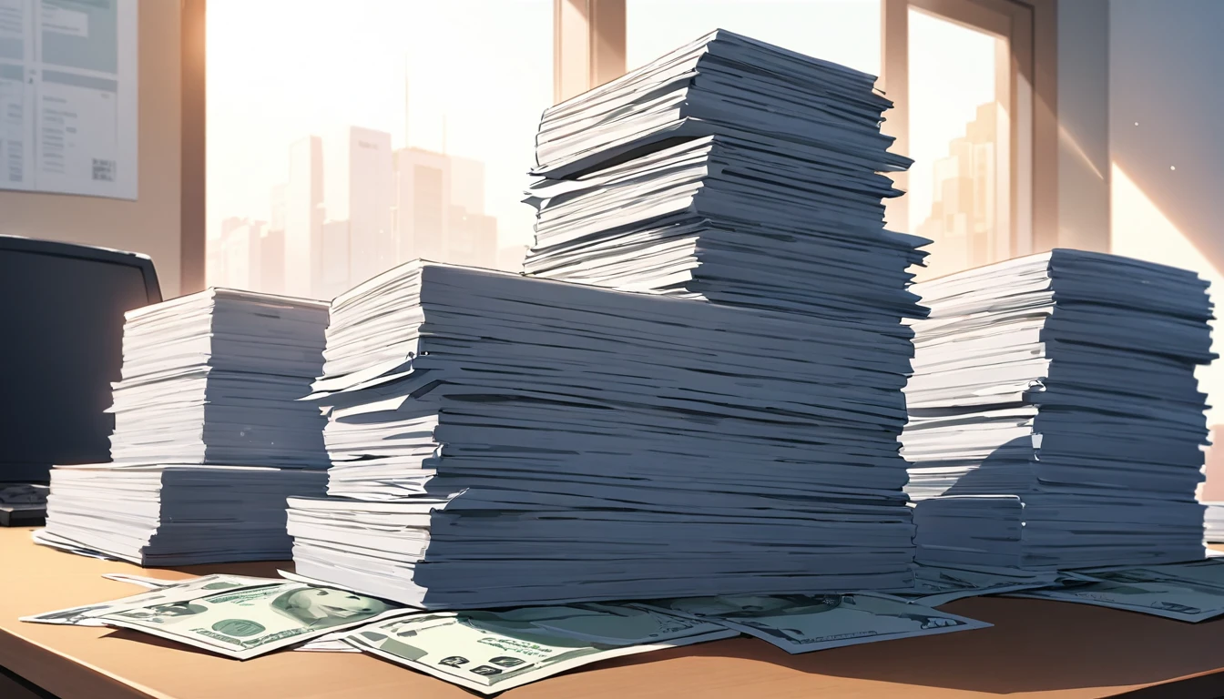 A stack of bills、bill