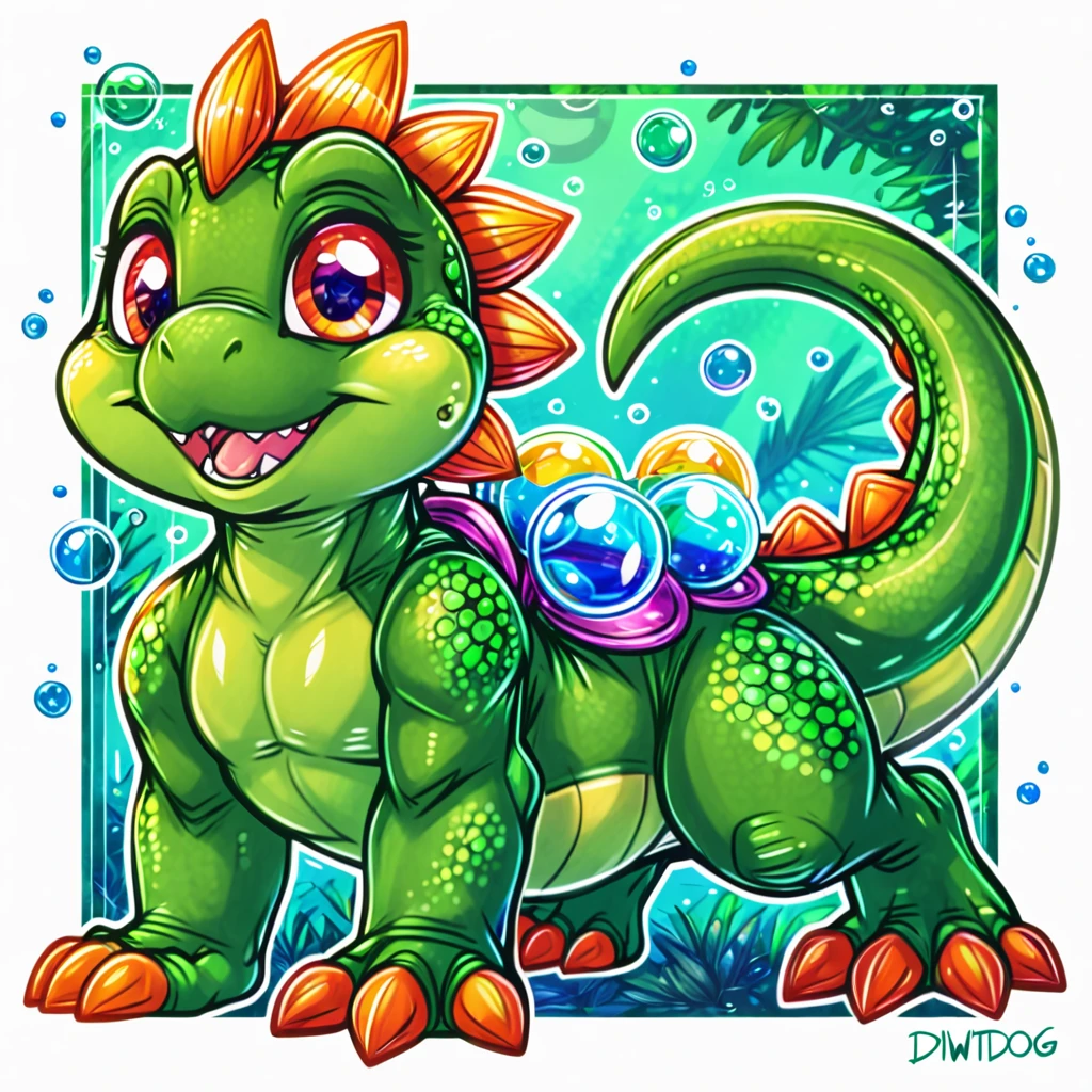 Bub, bubble bobble, green scalie, dimwitdog