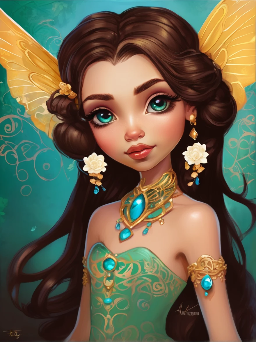 in style of Jasmine Becket-Griffith, character concept design, half body