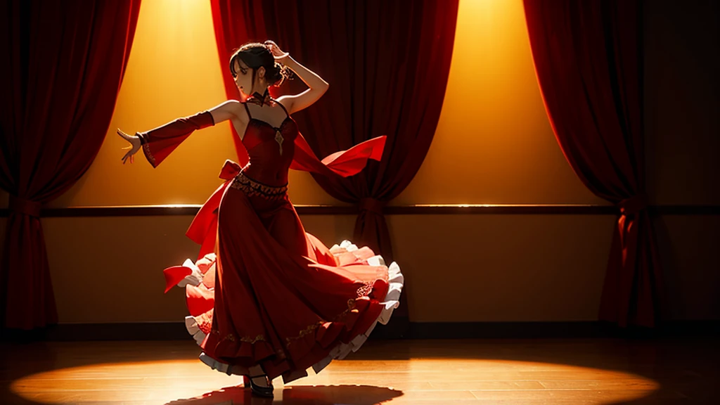 Flamenco dancer silhouette