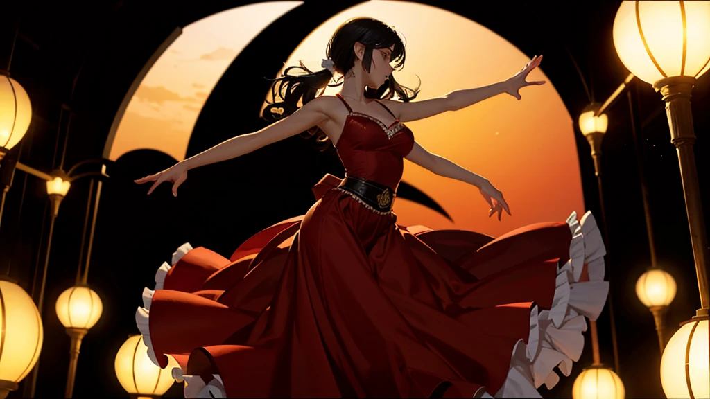 Flamenco dancer silhouette