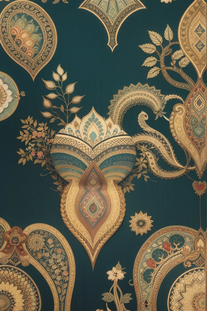 seamless pattern, tapestry, intricate, full of detalis, colorful