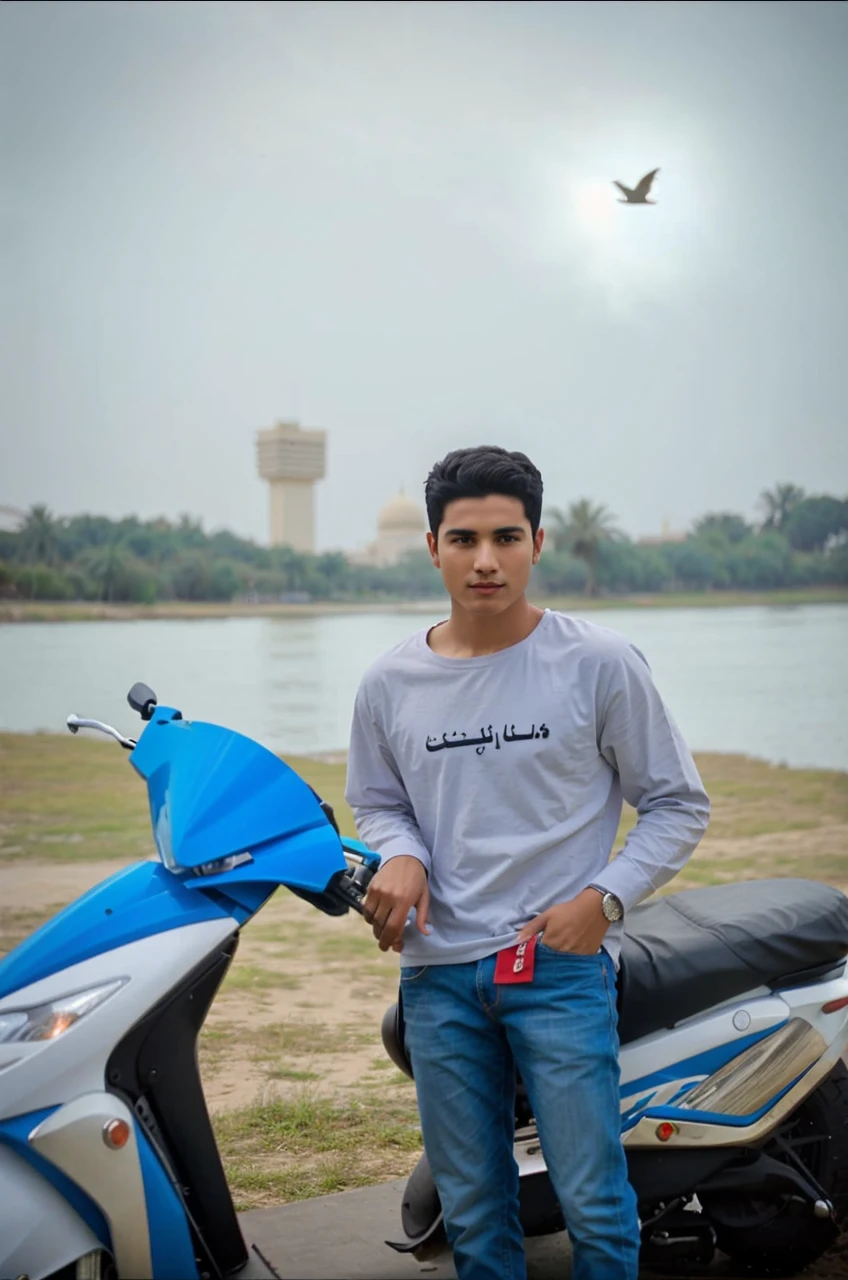 arab black haired boy