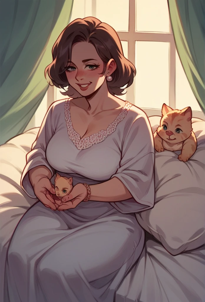 Mom and her baby just her shadow
