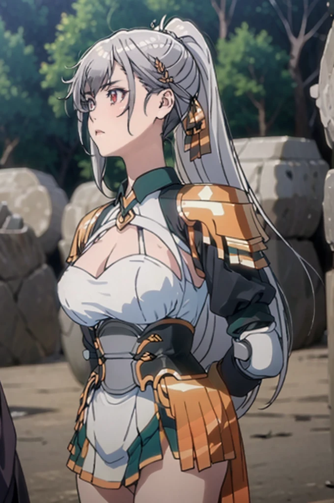 nsfw, best quality, official art, masterpiece, textile shading, HDR, gangbang, A female paladin, (in the forest), Wearing armor, metal armor, night, detailed aspects, Ultra-mini skirt 25cm above the knee, Surrounded by Goblins, Mr..々weapons, dirty,puffy nipple:1.5, large breasts, bikini tan:1.5, arms behind back:1.5, very long hair, brown hair, ponytail, restrained, pussy juice, hentai, rape face, intercourse with a goblin:1.35, vaginal penis:1.4, intercourse with a goblin:1.5, {{{girl on top:1.5}}}, barrette, {{rape:1.5}}