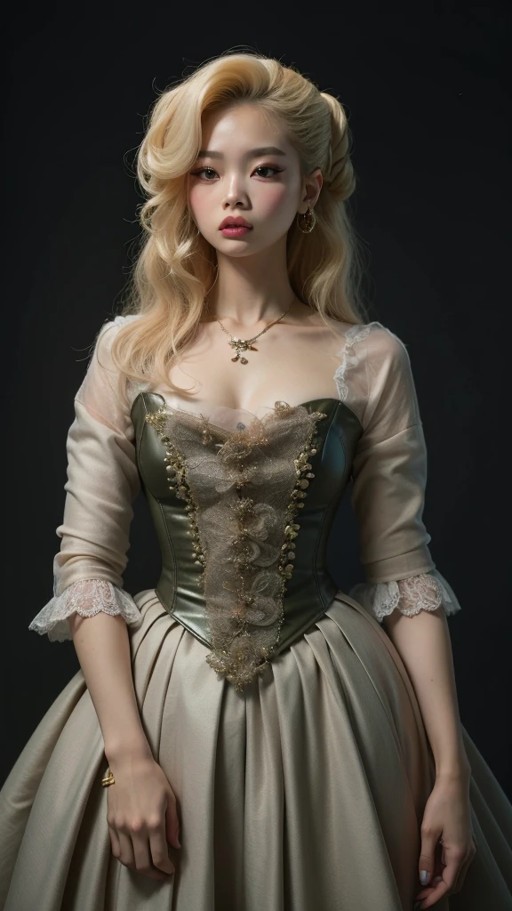um close up de uma mulher com cabelos longos usando um vestido roxo, jennie blackpink, basia tran |, asian features, jossi do blackpink, Xision Wu, young skinny gravure idol, Poarch bonito, Lulu Chen, a young asian woman, Shen Mingchen, young asian girl, Xintong Chen, gemma chen, Gongbi, Asian girl with long hair