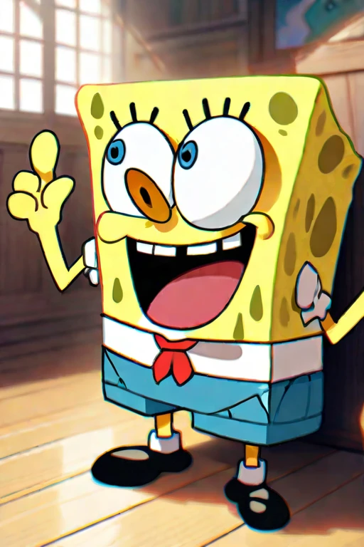 ((Best quality)), ((masterpiece)), (detailed), spongebob
