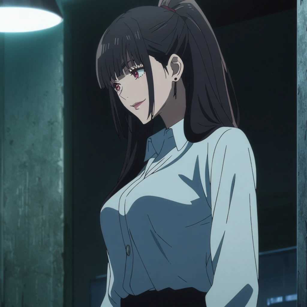 masterpiece, best quality, Super detailed, illustrexistion, warm Lighting, Vibrant colors, 1 Girl,Solitary, long hair, very long hair, , Cross your arms, interesting, sitting, office, office work,, 大breast, [Close-up cleavage]]]]巨大的下垂的breast,cleveage, The chest is more exposed，Thick thighs、

action, Ahog, Bangs, Black_jacket, blue_Eye, breast, Brown_hair, Brown_Vest, Buttons, closure_Mouth, collaRed_shirt, Double-breasted, skirt_shirt, flower, Gloves, hair_between_Eye, hair_flower, hair_Decorations, hair_Exceed_Eye, jacket, Light_particle, long_sleeve, Watching_exist_Viewer, tie, lattice, lattice_skirt, pleexisted_skirt, Ponytail, Red_flower, Red_tie, Red_Rose, Red_skirt, Rose, shirt, skirt, High Leg Raise, Vest, arms, White_shirt, absolute_Liang Kee,

 