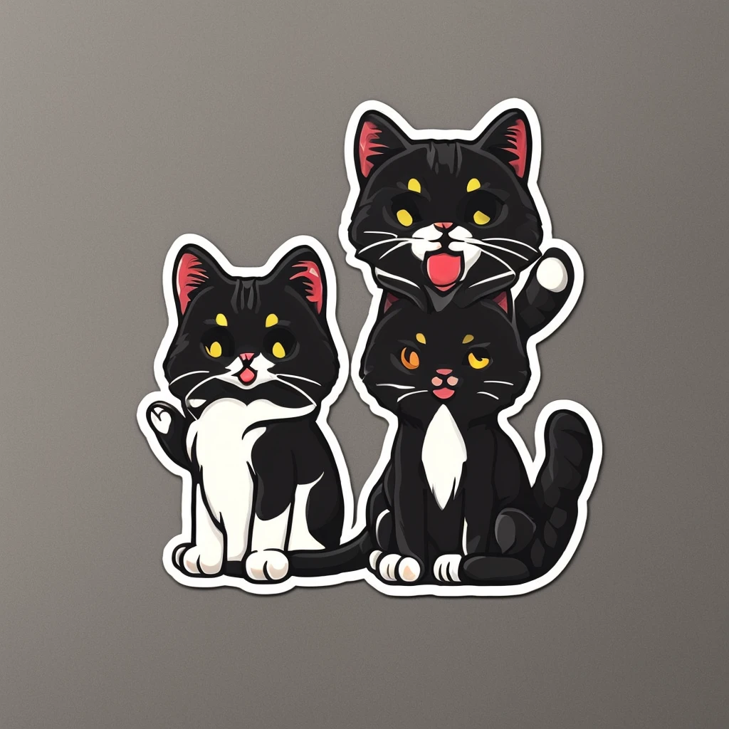cute cat sticker