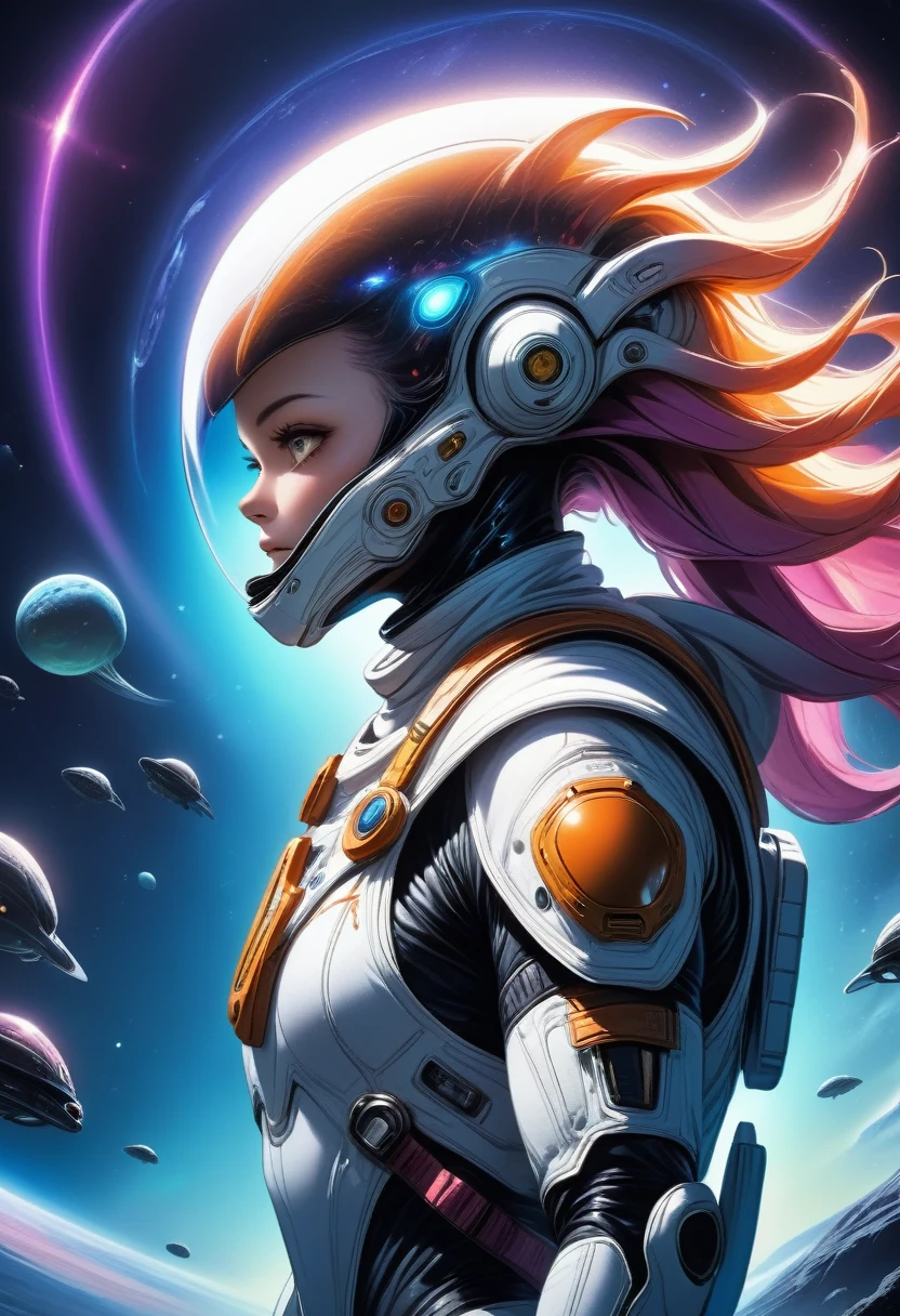 a futuristic astronaut, advanced alien technology, alien creatures, highly detailed, cinematic lighting, dramatic composition, epic scale, 8k, photorealistic, concept art style, vibrant colors, glowing effects, intricate details, smooth shading, dramatic shadows, depth of field, ultra-detailed, masterpiece