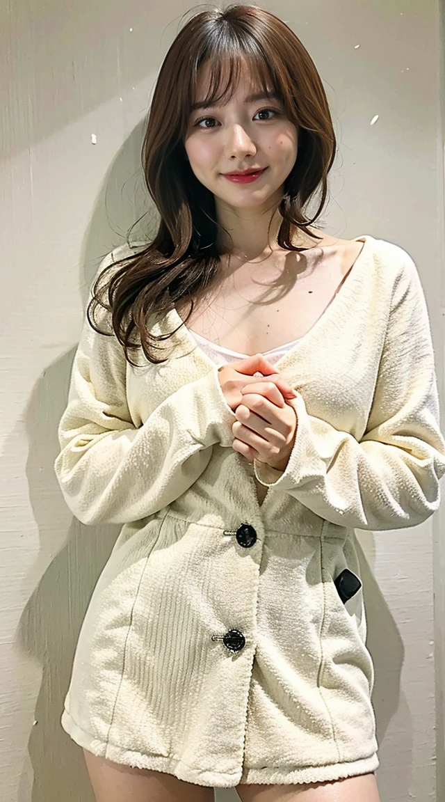 (Small Tits), (18-year-old), (very small head), dawn, sunlight, (Perfect body:1.1), (8K), (Very delicate and beautiful), (Highest quality:1.0), (Realistic), Realistic Shadows, (High resolution:1.0), Detailed skin, Very detailed, the body is slim, (Beautiful Hair, Real Hair, Thinning hair), blush, Realistic, Realistic Face, Realistic eyes, Small eyes, smile, (eyeliner), (mascara), (eye shadow), whole body、Open leg pose、Nipples、naked、Thick pubic hair、Bobcut