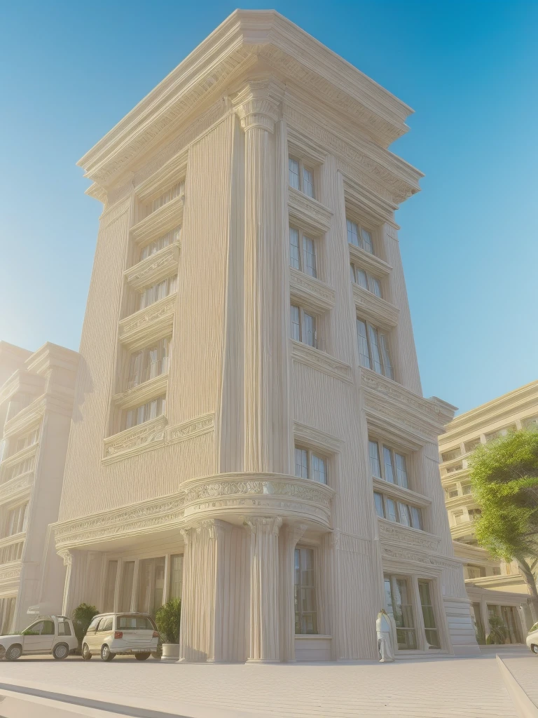 1 neoclassic house:, townhouse, neo classic detail:1.2