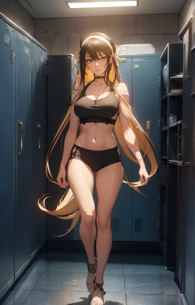 ((1girl, solo)), beautiful body, (perfect anatomy, perfect body, perfect hands, perfect legs), natural proportions, sexy body, large breasts, ((full body, full body front)) BREAK
((extremely detailed face)), (beautiful detailed eyes:1.6), (realistic pupils, realistic iris:1), expressive eyes, looking at viewer, (clear eyes:1.3), (hyperrealistic:1.2), (detailed skin texture:1.2), smooth skin, yor briar, (red eyes:1.3), (black hair:1.5), long hair, hairband, (white hairband:1.3), sidelocks, bangs, ((mature female)), ((little smile)), (detailed lips:1.2), (attractive lips:1.1), (glossy lips:1.1), (parted lips), perfect face, perfect eyes BREAK
(masterpiece:1.5), anime-style, top quality, best quality, (beautiful and aesthetic:1.2), (ultra detail:1.5), Ultra-detailed depiction, Ultra-precise depiction, extremely detailed 8k illustration, high resolution, (highly detailed shading:1.2), (realistic lighting:1.4), perfect lighting, vibrant colors, dynamic tones, striking hues, 8k, absurd resolution, perfect shadows, hdr, UHD, ambient lighting, realistic, ultra-realistic, photo realistic, highly detailed, rich detail, luminous colors, fine texture, intricate design, professional illustration, (soft light:1.2), (illustration:0.7)