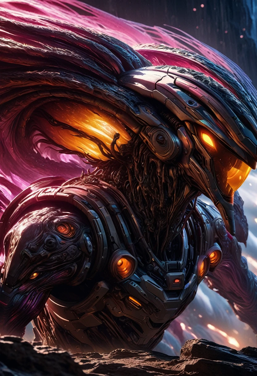 a futuristic astronaut, advanced alien technology, alien creatures, highly detailed, cinematic lighting, dramatic composition, epic scale, 8k, photorealistic, concept art style, vibrant colors, glowing effects, intricate details, smooth shading, dramatic shadows, depth of field, ultra-detailed, masterpiece