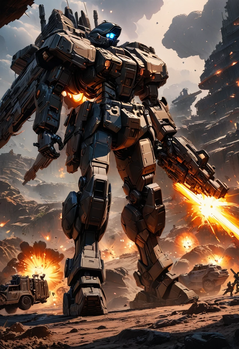 cartoon:1.5, Future Sci-Fi Space War, Very detailed, Epic spaceship, Fierce battles, Glowing Energy Weapon, Strong explosion, Dramatic Lighting, Composition, Moody Palette, Practical rendering, Complex mechanical details, A sense of scale and grandeur, (best quality,4K,8K,high resolution,masterpiece:1.2),Extremely detailed,(Practical,photoPractical,photo-Practical:1.37)