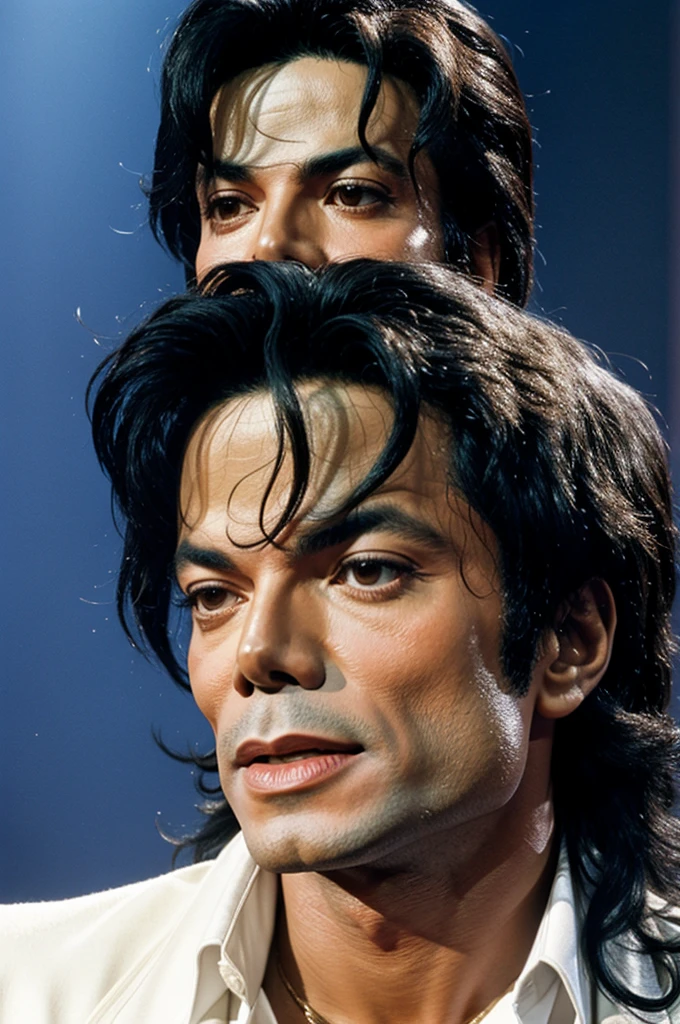 Michael Jackson with the face of Julio Iglesias