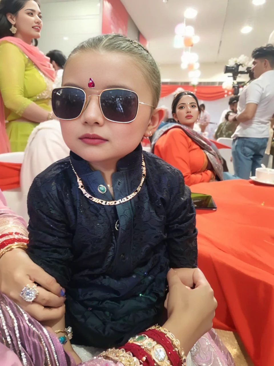 4K, UHD, masterpeice, 1 girl, good face, detailed eyes, detailed lips, very long hair, straight hair, very long hair, beautiful hair, hair ornaments, hairband, gradient hair, ((green lehenga)), ((bridal lehenga)), ((decorated blouse)), sardine, ((ornament lehenga)), ((green lace)), ((diamond bracelet)), ((pendant)), ornaments, necklace, earring, high lighting, ((bare stomach)), ((in the wedding stage)), green color, depth of field, ray tracing, ultra realistic detailed, sitting,