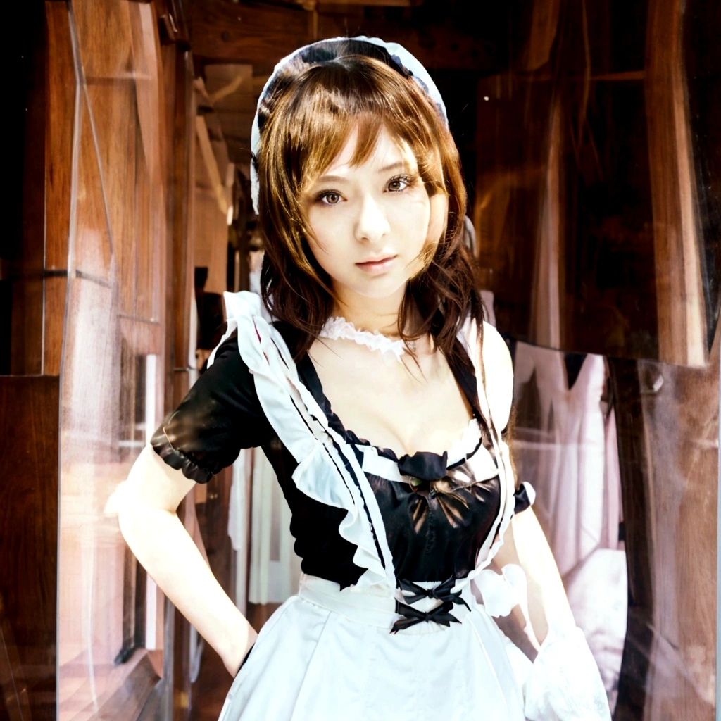 cool、anime character dressed in Maid outfit standing in a hallway, anime girl in a Maid costume, Maid outfit, Maid, gorgeous Maid, a Maid in a magical forest, Created by Anime Painter Studio, Realistic young anime girl, anime cat girl in a Maid costume, Anime-style 3D, Realistic Anime 3D Style, : 80s anime style, Maid dress