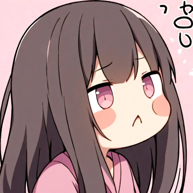 Anime girl with long black hair and pink shirt looking up at the sky, Animation drawings inspired by Ma Yuanyu, tumblr, serial art, Cute and natural anime face, Cute anime face, Cute girl anime visual, Cute anime girl, extremely Cute anime girl face, Lovely art style, Cute anime girl portrait, Kawaii realistic portrait, Young anime girl