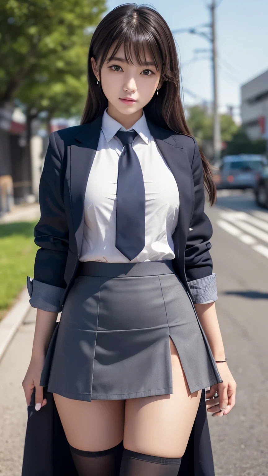 (high school girl: 1.0), (Japanese, 15 years old: 1.3), 1 Girl, Large Breasts:1.2, Slim waist:1.3, ((detailed: 1.4)), 3d, ((Beautiful uniform and miniskirt: 1.3)), (High Dynamic Range: 1.2), Ray Tracing: 1.0, NVIDIA: 1.1, Super Resolution: 1.0, Unreal 5: 1.1, Scattered under the surface: 1.1, (PBR Texturing: 1.2), Post-processing: 1.0, Aniseed, Thick waist、uniform、Thick waist、Fat belly、Big Belly