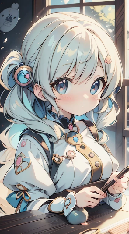 Highest quality, masterpiece, Very detailed, Detailed Background, anime, One girl, Young girl, Short girl, sf, sf, Outdoor, night, Starry Sky, greenhouse, huge structure, Biodome, Wind景, scenery, horizon, rooftop, sitting on rooftop, Wind, avert your eyes, Atmospheric lighting, Focus Only, close, From the side, Depth of written boundary, Bokeh、high resolution、最high resolution、Ultra delicate、Big eyes、Beautiful eyes