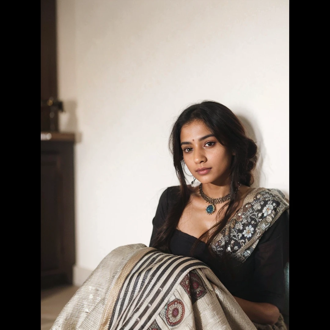 Beautiful ,23 years young Indian girl healthy, confidential looking,8k,realistic, raw photo,dark brown hair,fair skin, indian,long hair,clear facial features,, very detailed, 23years old, innocent face, natural wavy hair, high resolution, masterpiece, best quality, intricate details, highly detailed, sharp focus, detailed skin, realistic skin texture, texture, detailed eyes, professional, 4k, charming smile, shot on Canon, 85mm, shallow depth of field, kodak vision color, perfect fit body, extremely detailed, foto_\(ultra\), photorealistic, realistic, post-processing, maximum detail, roughness, real life, ultra realistic, photorealism, photography, 8k uhd, photography