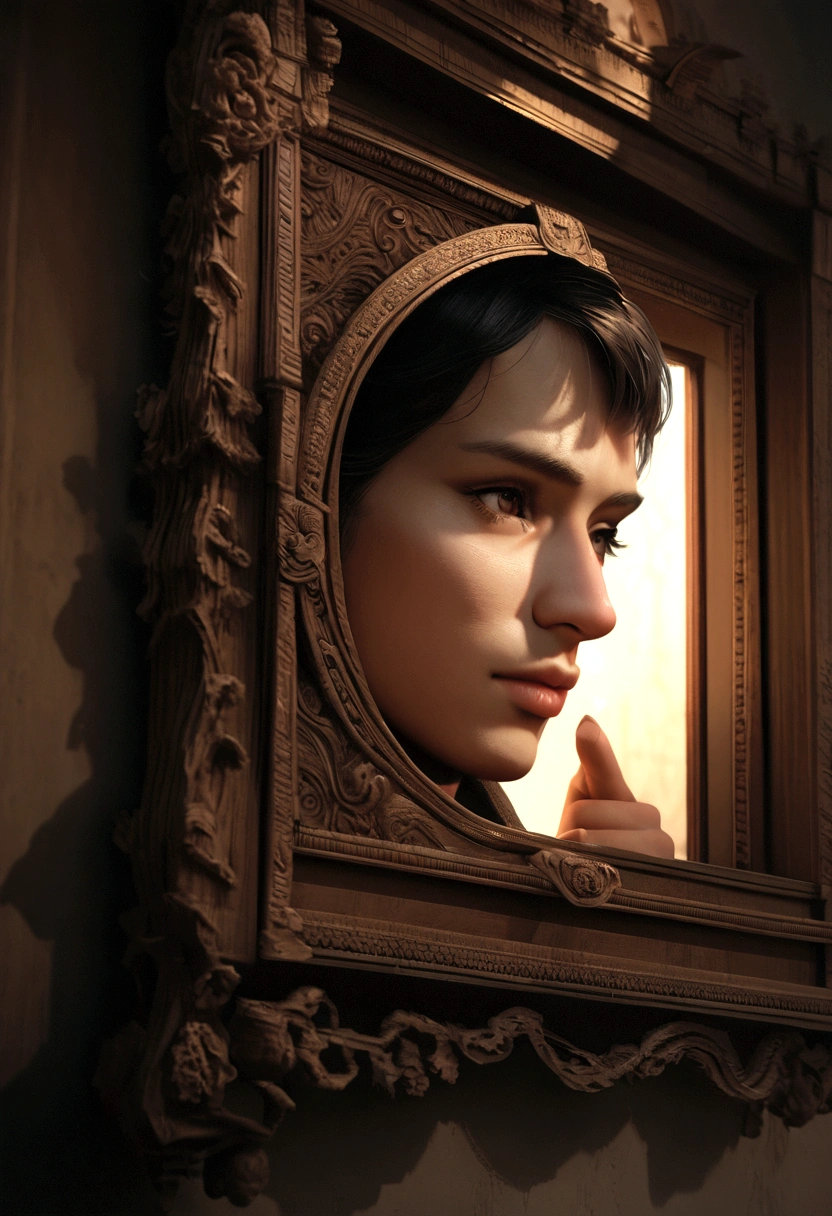 Image of a room with a man standing at a window, man is looking through the window, thinking something, navy blue theme,realistic, detailed, hyperrealistic, highly detailed, photorealistic, dramatic lighting, intricate details, cinematic composition, moody atmosphere, warm color palette, dramatic shadows, chiaroscuro lighting, depth of field, beautiful detailed face, beautiful detailed eyes, beautiful detailed nose, beautiful detailed lips, extremely detailed facial features, intricate folds and textures of clothing, smooth and lifelike skin, masterful sculpting, high quality 3d render, ultra-detailed, 8k, best quality, cinematic lighting, dramatic contrast, dramatic highlights and shadows, realistic reflections, realistic depth of field, photorealistic textures