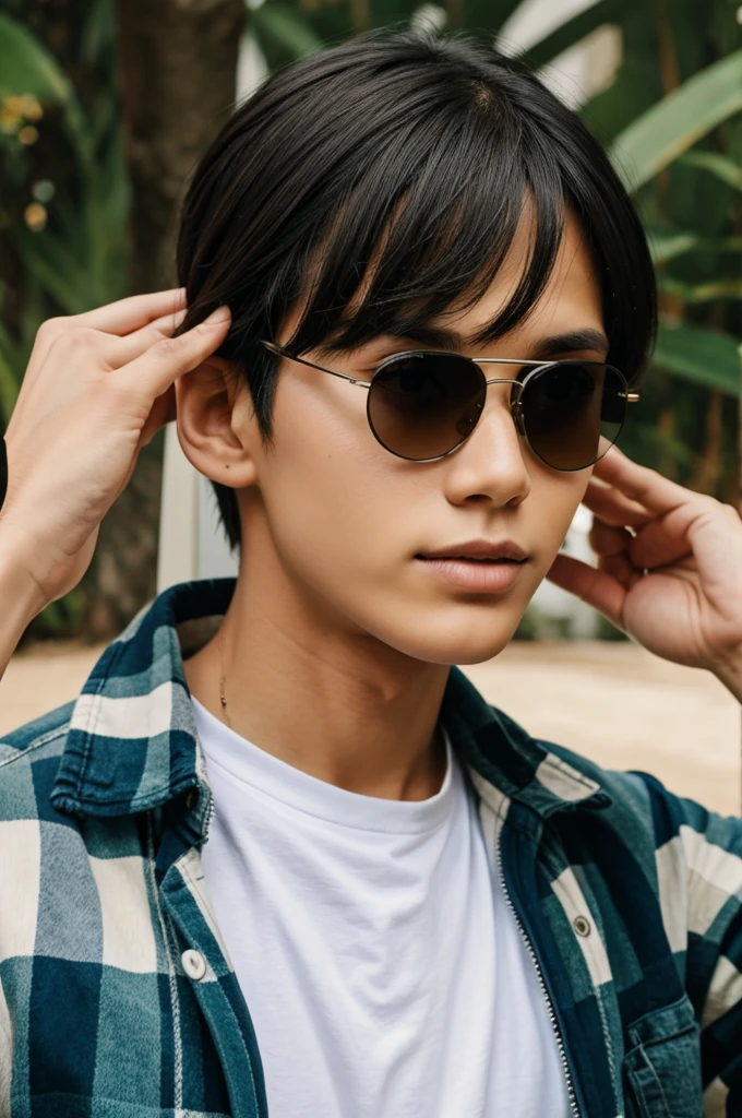 Boy with sun glasses 